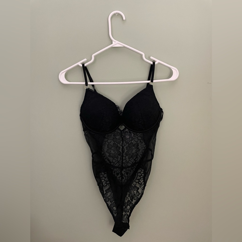 La Senza Lace Black Bodysuit